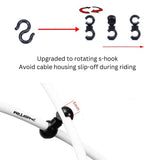 Juscycling Universal Bicycle Brake Housing Cable Kit for Bicycles -5 Color Options (White)