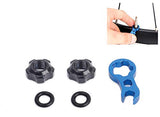 Juscyling Presta Valve Collar Nuts Screws for MTB and Road Bike, with Multi-Function Wrench Tool Kit