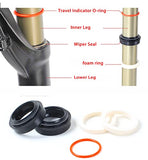 Replacement Suspension Fork Dust Wiper Kit, Seal Kit with Foam Rings, Multiple Size Options (32mm)